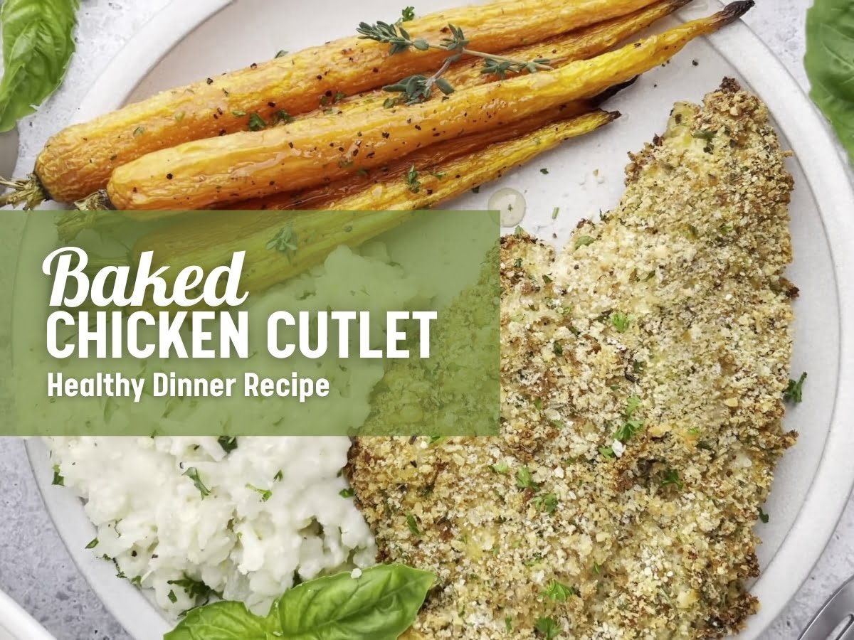 Easy Crispy Oven Baked Chicken Cutlet Recipe MyRecipeify