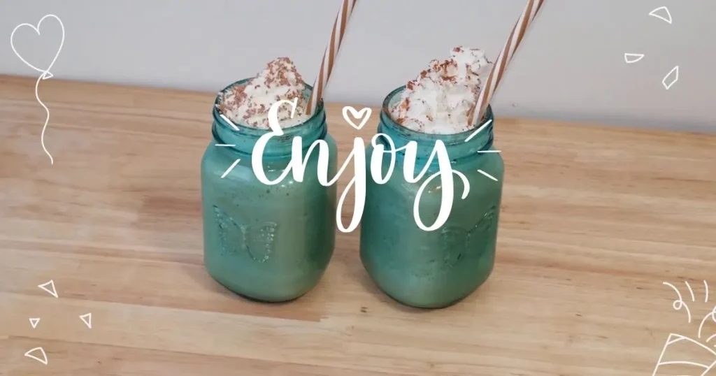 cappuccino blast in coffee mug topped with whipped cream and cinnamon powder 