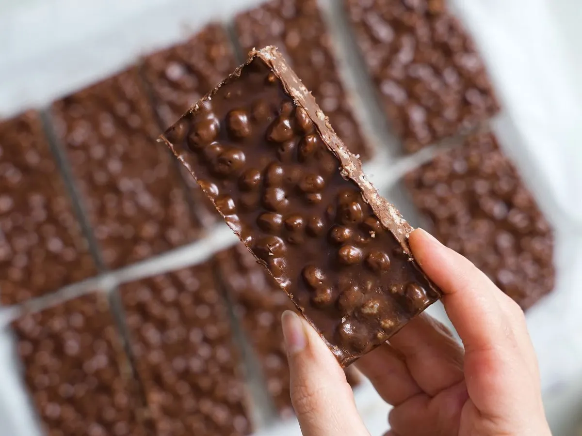 chocolate Rice krispie treat