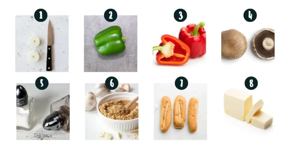 chicken steak and cheese ingredients