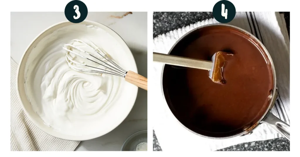 Whip the Heavy Cream for making of cocoa popsicles