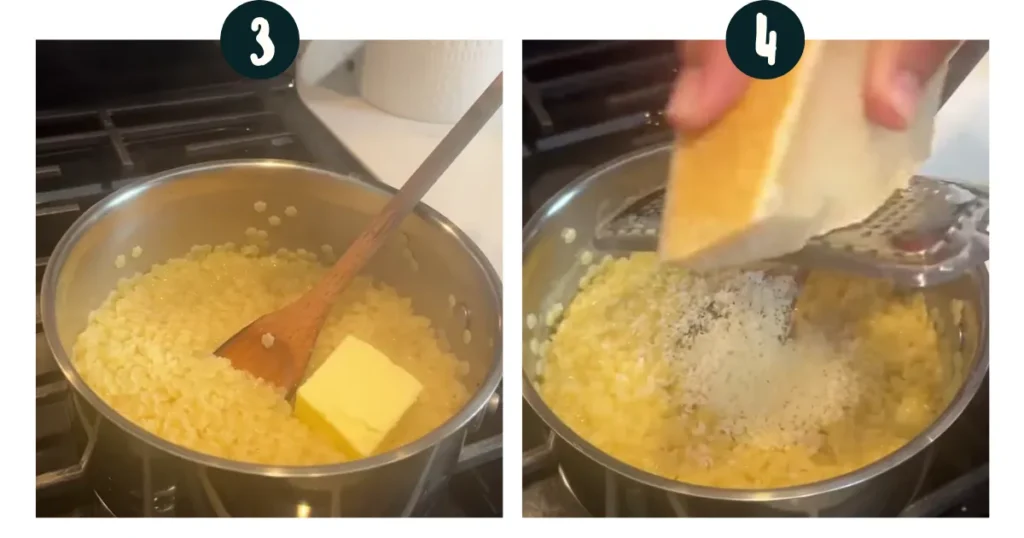 Butter and black pepper for making of italian penicillin soup