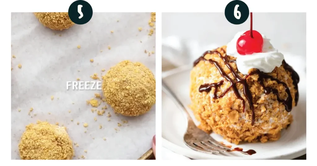 fried ice cream recipe without frying