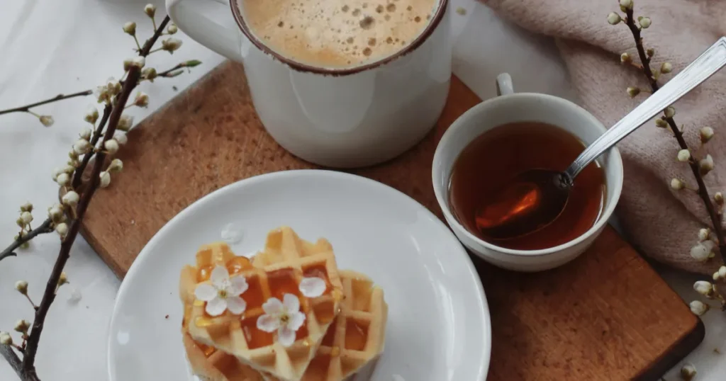 Variations of rice flour waffles