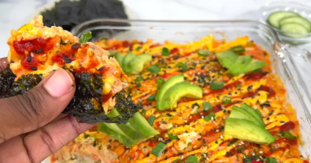 sushi bake recipe salmon and crab