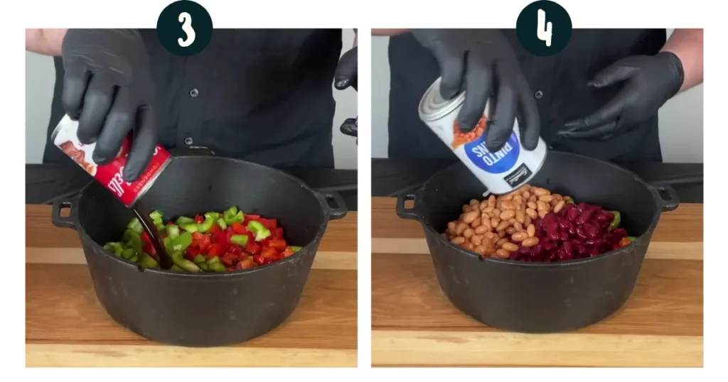 Prepare the Chili for over the top chili recipe