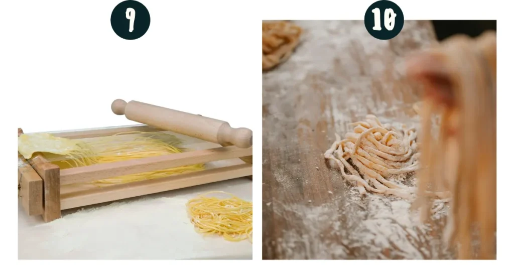 Transform the Dough into tonnareli Pasta Shape 