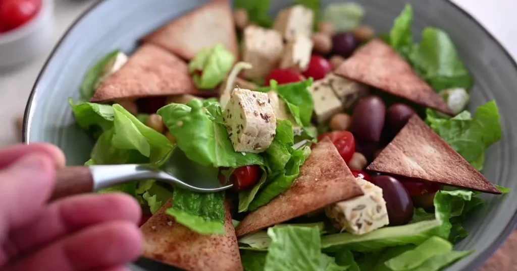 tofu pita salad 