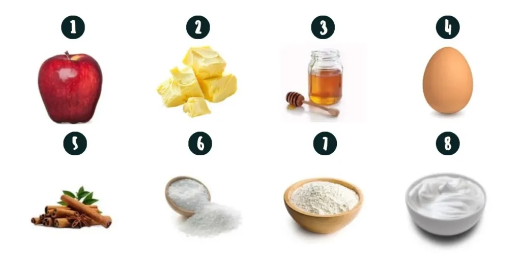 Ingredients for  Apple Pop Tart