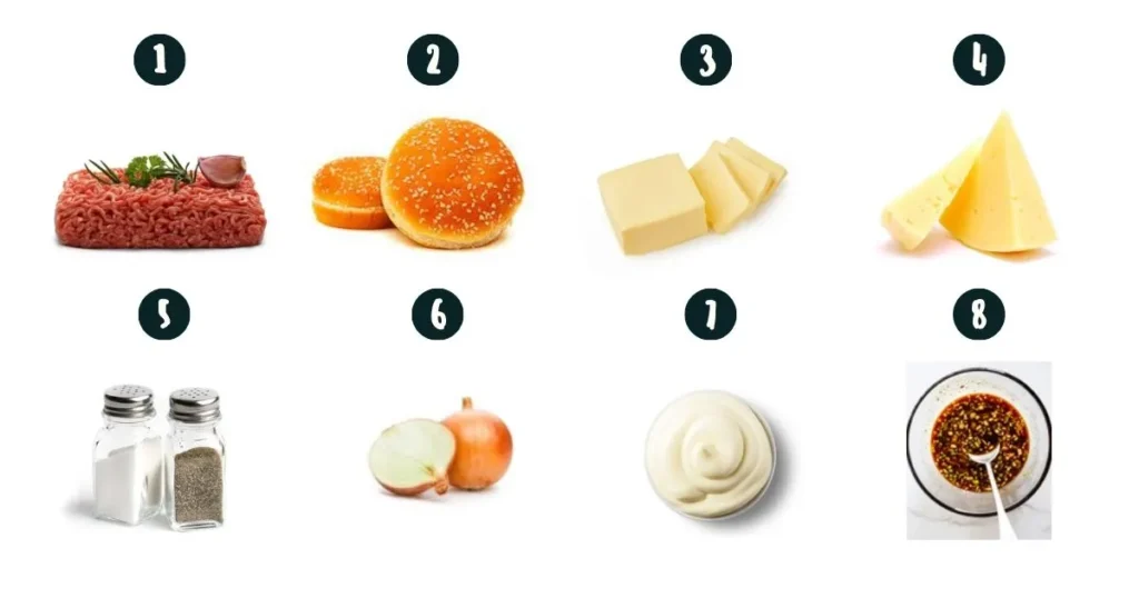 Things you will need for making these Smash Burgers