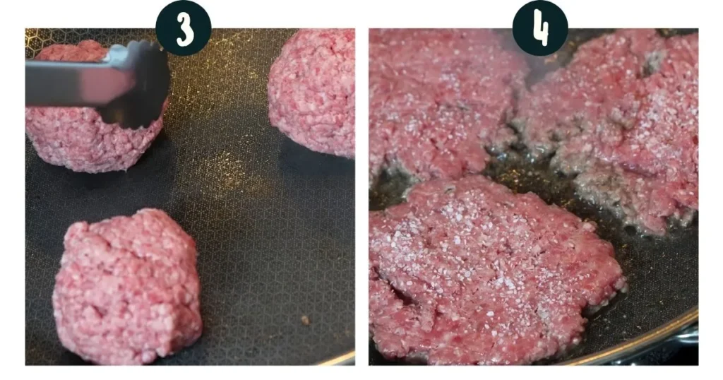 Prepare the Beef Patties butter smashburgers
