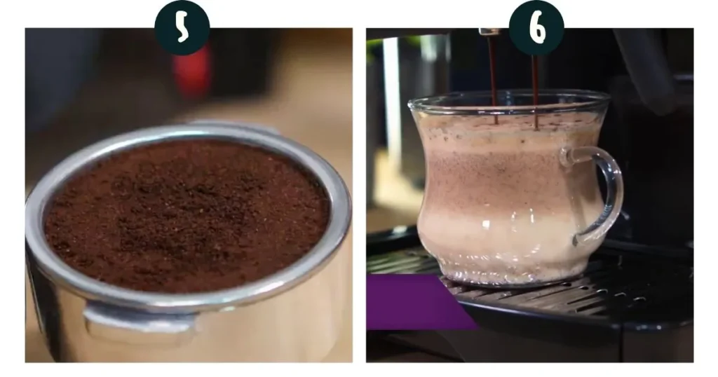 Shots of espresso for making pumpkin spice cappuccino k cups