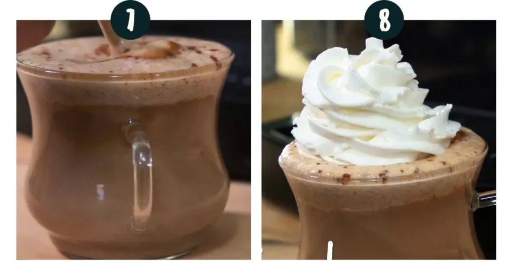 Pour and garnish pumpkin spice cappuccino starbucks
