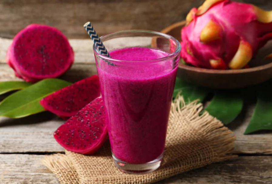 dragon fruit and mango slush