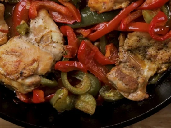 chicken with italian green bell peppers