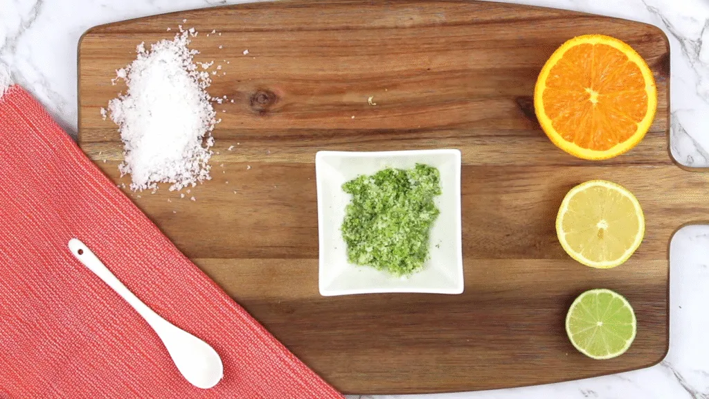 Dry the Citrus Salt FOR lime salt recipe