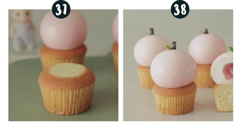 cream cheese peach muffins