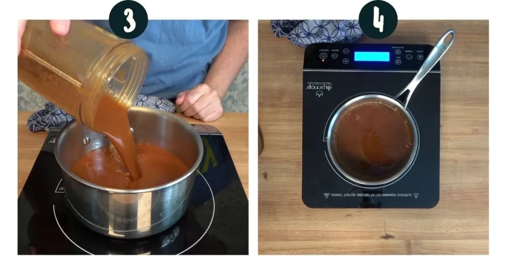Cook the huli sauce