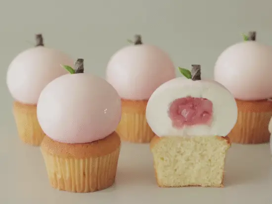 peach and cream cheese muffins
