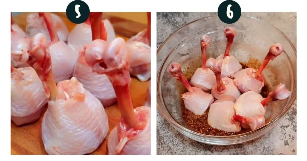Season the Chicken for making chicken lollipops