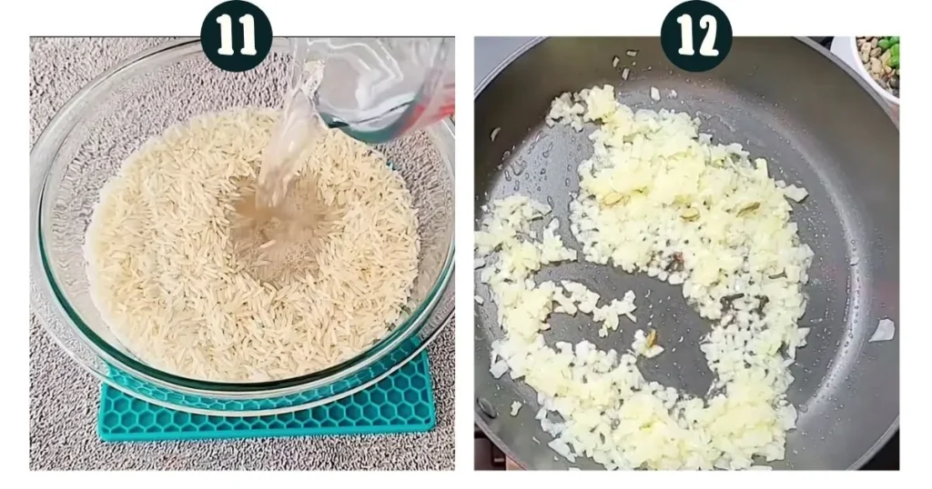 Prepare Turmeric Rice lamb recipe 