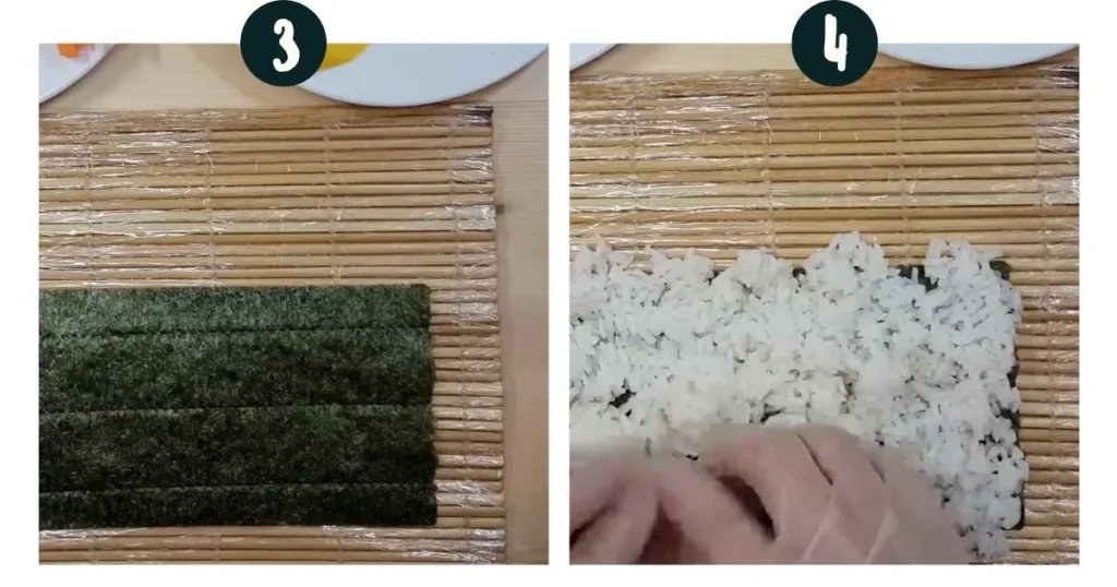 Spread the Sushi Rice on Nori