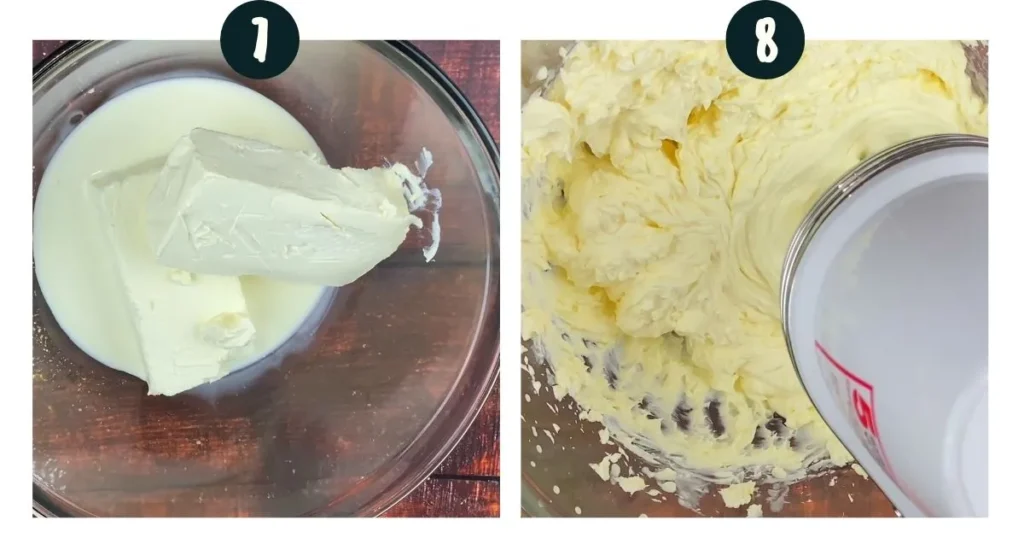 Make Cheesecake Filling for pistachio cheesecake no bake