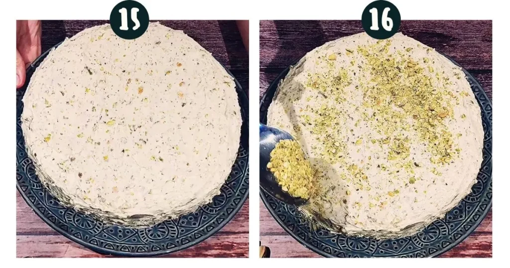 Layer the Pistachio Icing