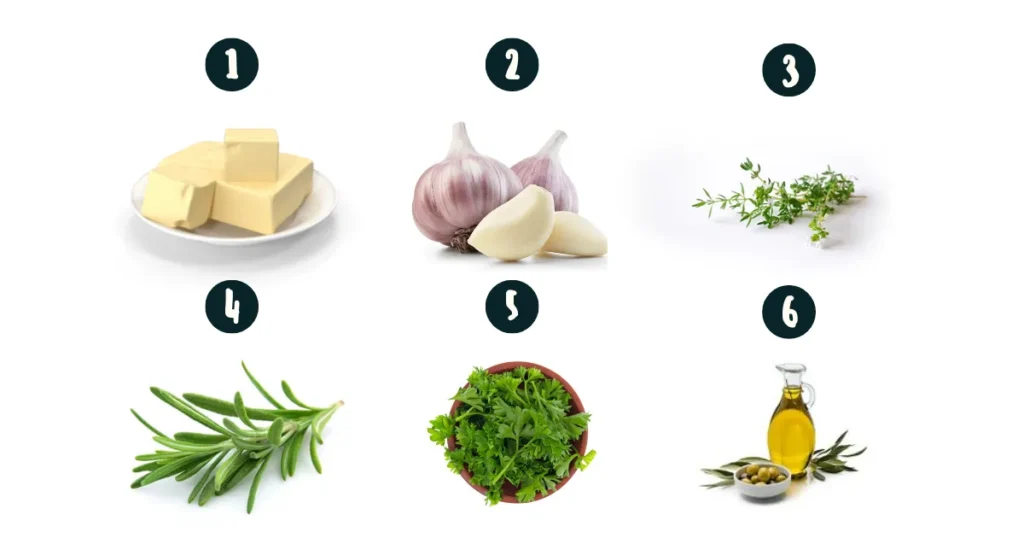 Ingredients FOR roasted garlic butter recipe