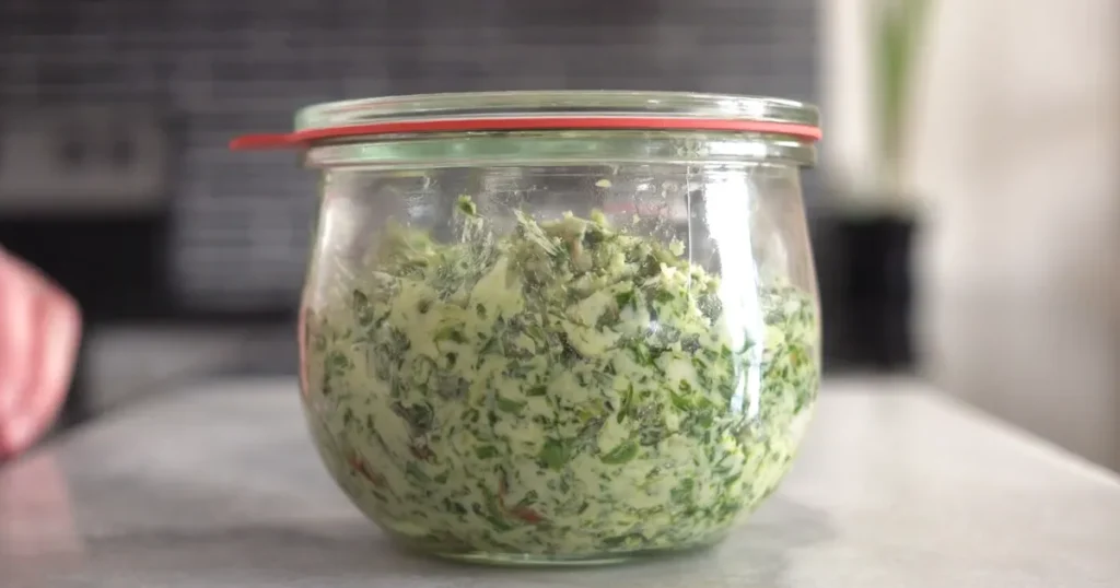 roasted garlic and herb butter