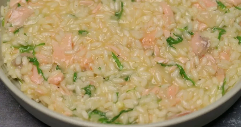sicily salmon risotto