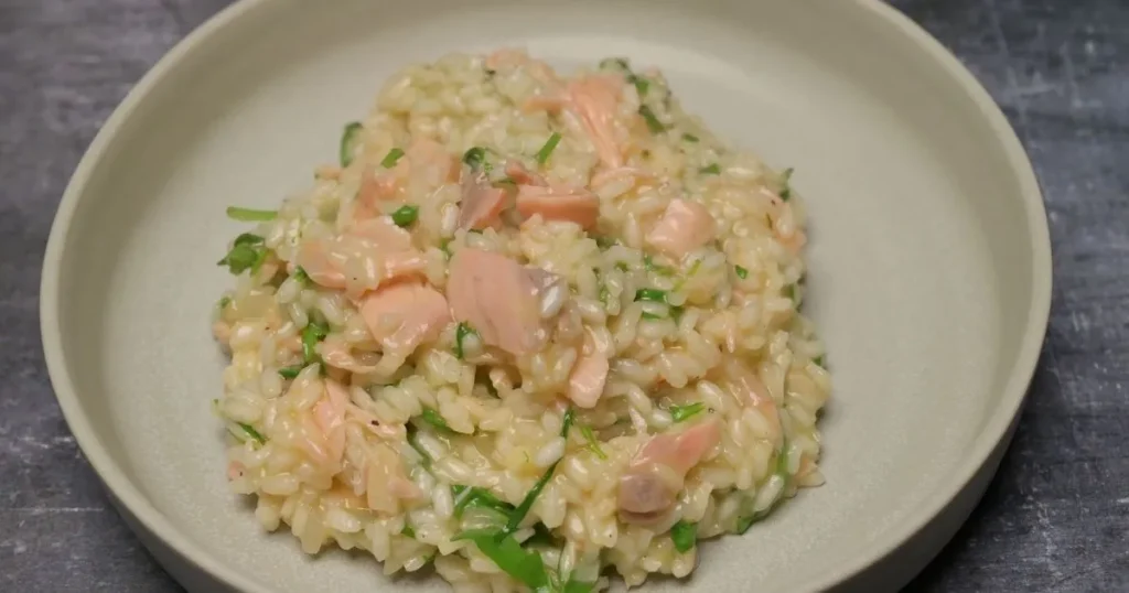 sicilian salmon risotto