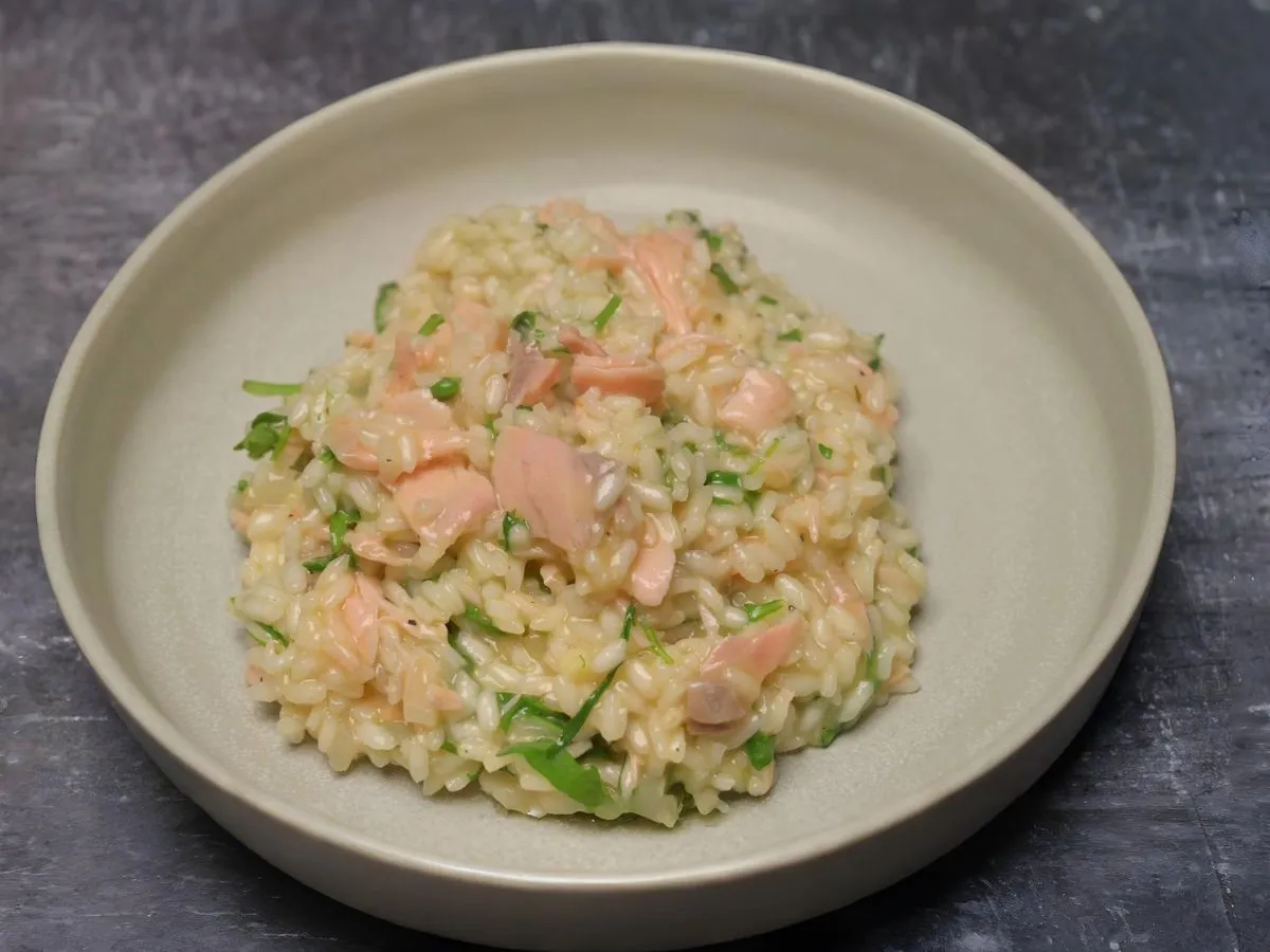 sicilian salmon risotto