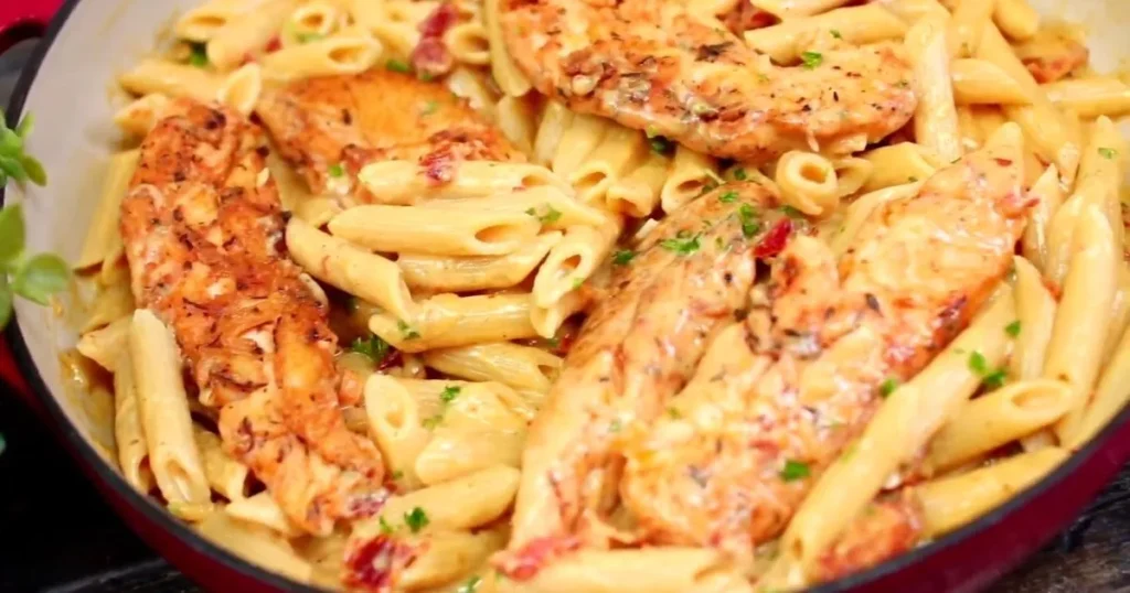 garlic parmesan chicken pasta