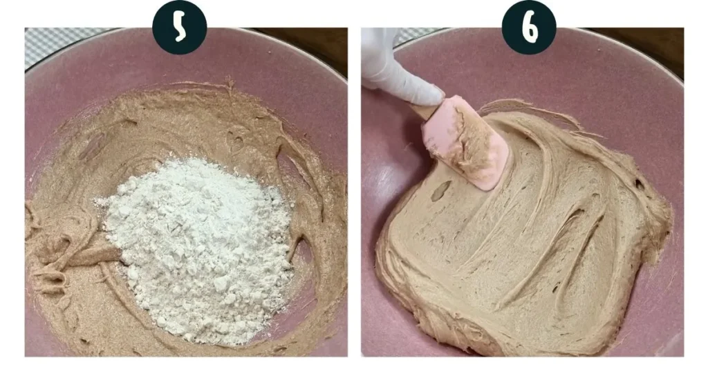 Making Nutella Cake Batter