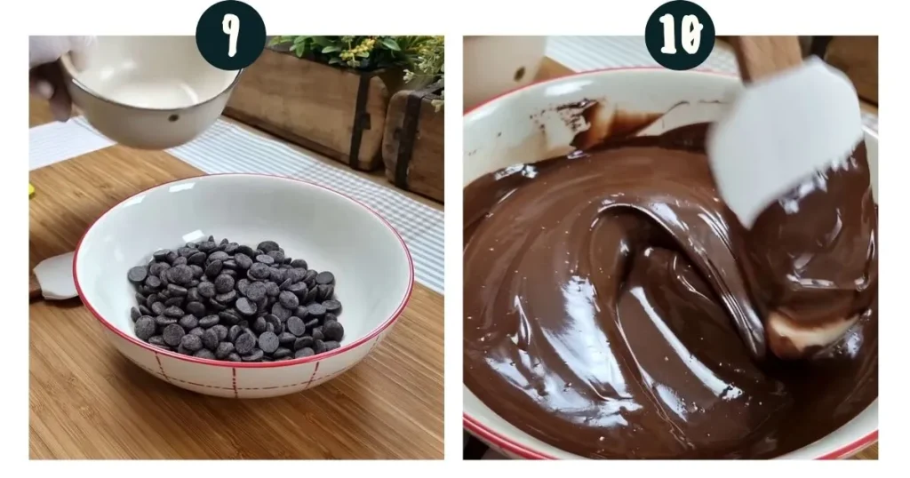 making Nutella Frosting
