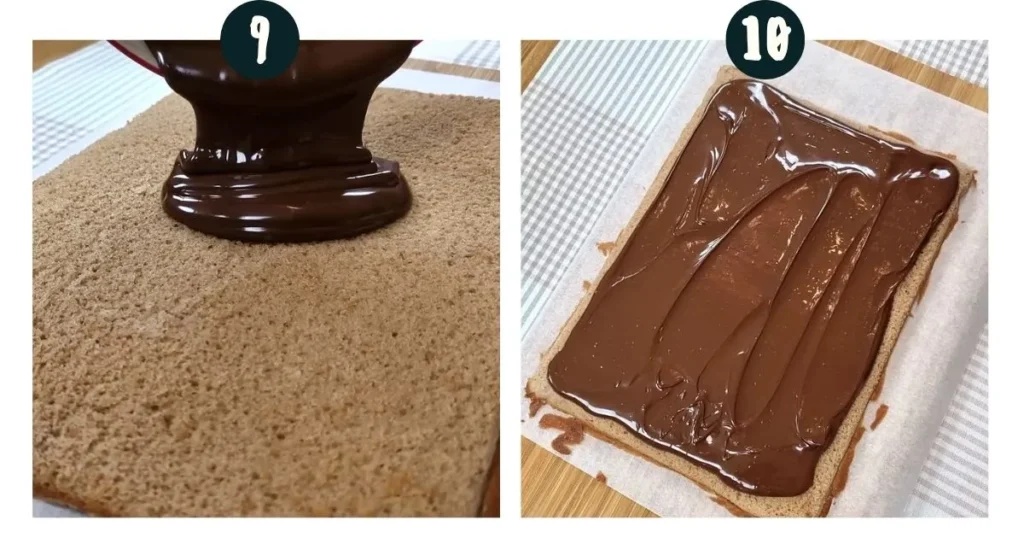 Layer the tiny cakes