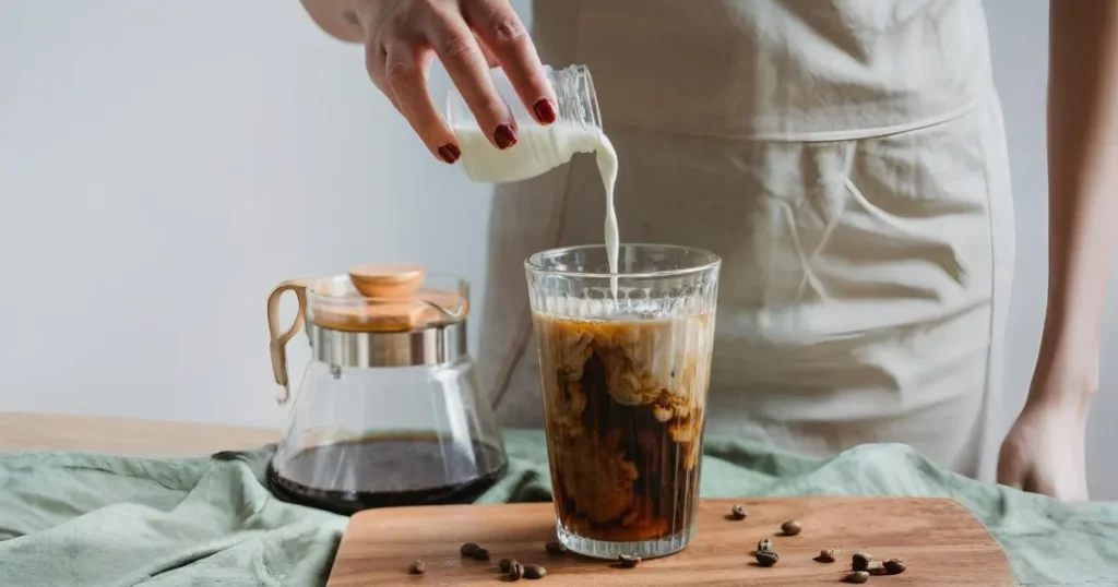 hazelnut oatmilk shaken espresso