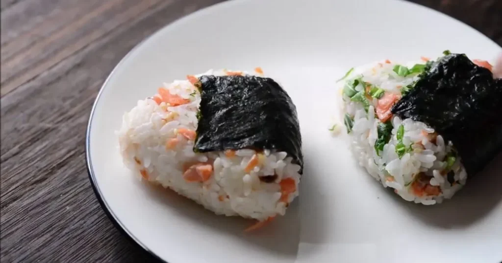 salmon rice balls