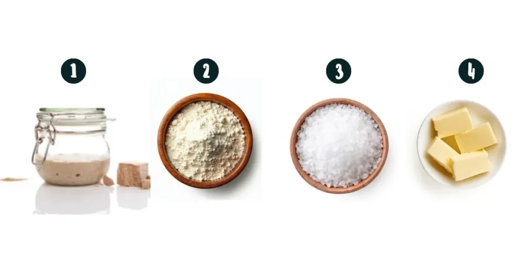 The Best Soft Sourdough Tortillas with Active Starter Ingredients for sourdough Tortillas