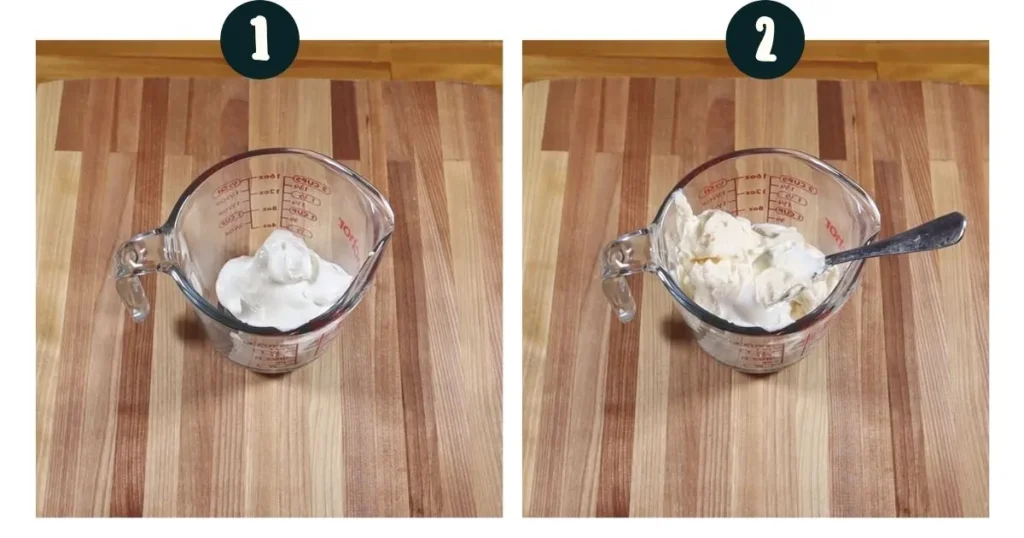 MAKING horseradish and mayo dipping sauce